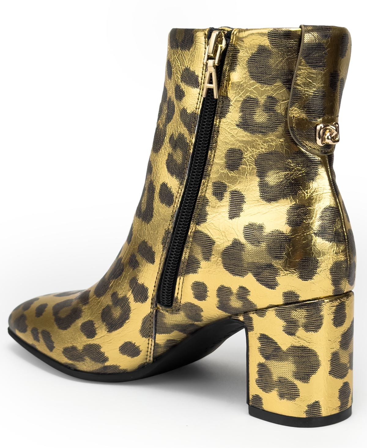 Aerosoles Women's Magnus Zipper Booties In Gold