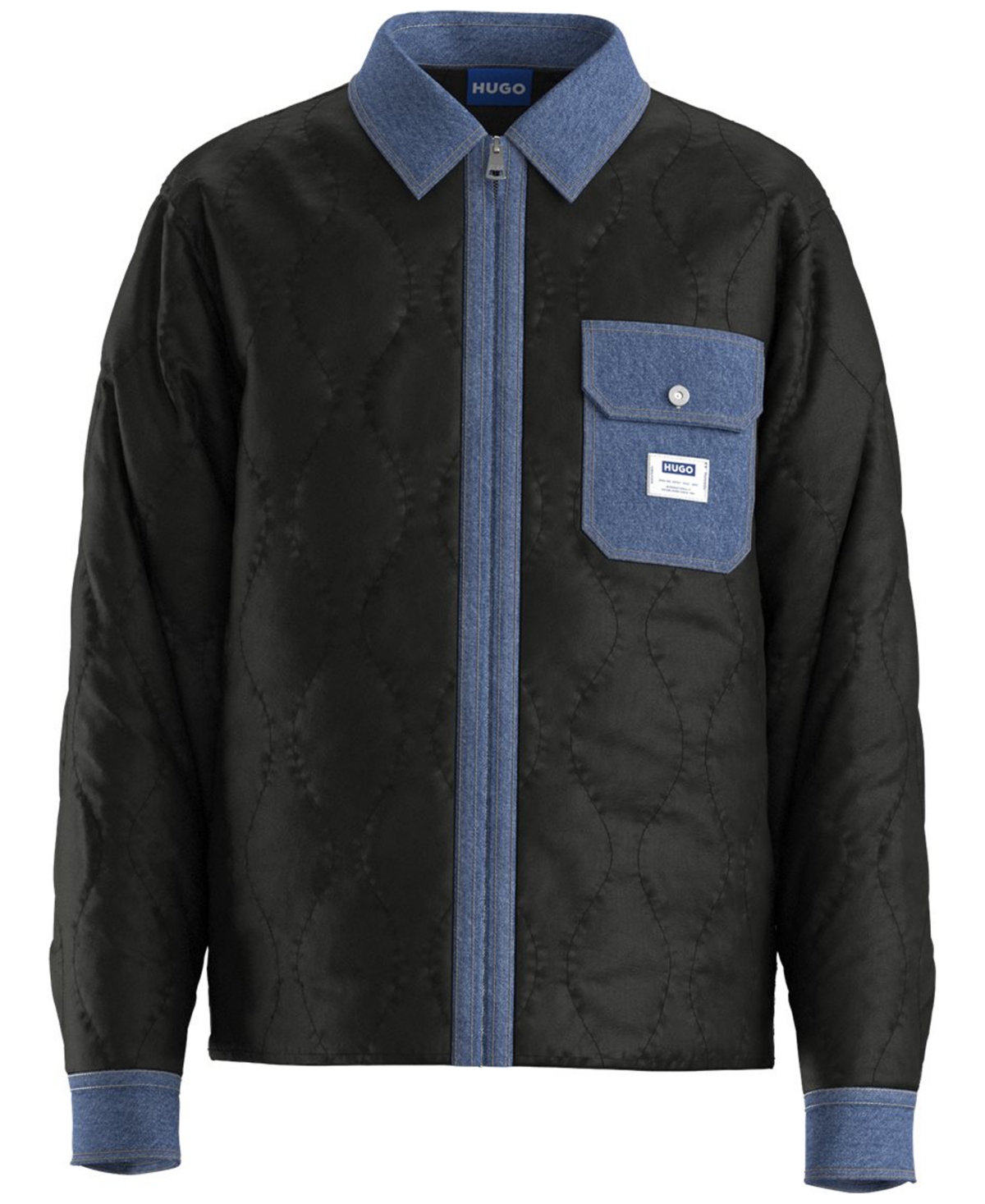 Hugo Boss Men's Collared Overshirt Jacket
