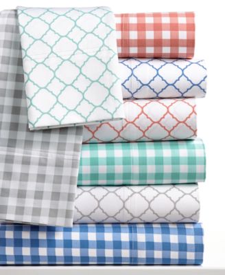 Charter Club - Damask Designs 500 Thread Count Printed Wrinkle-Resistant King Sheet Set