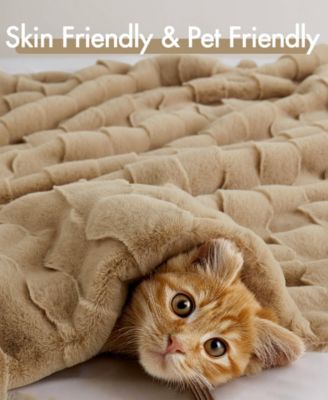 Vivienne Faux Fur Throw, 50" x 60"