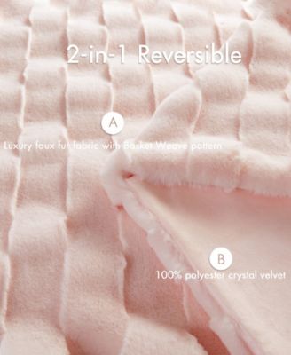 Vivienne Faux Fur Throw, 50" x 60"