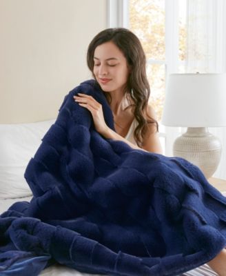 Vivienne Faux Fur Throw, 50" x 60"