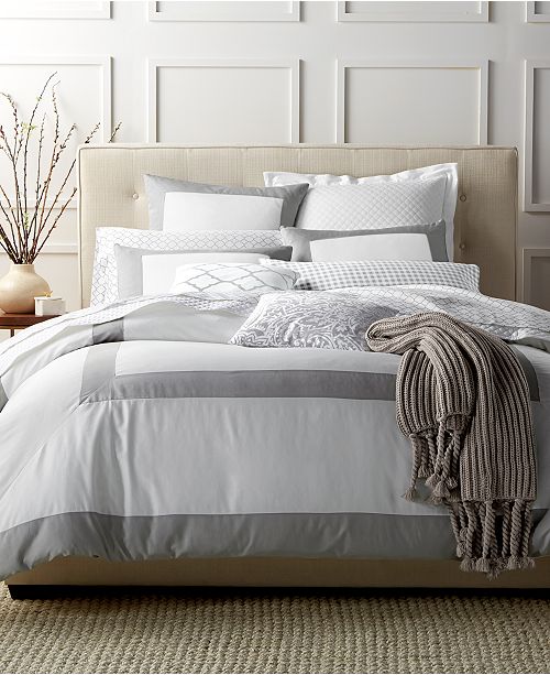 Charter Club Colorblock 3 Piece Duvet Sets Created For Macy S