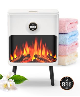22L LED Display and Flame Effect, Fast Heating, Safety Lock, Timer, and Fragrance Disc Design Electric Towel Warmer Bucket