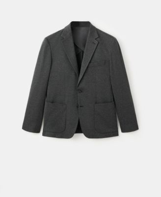 Men's Slim Fit Microstructure Blazer