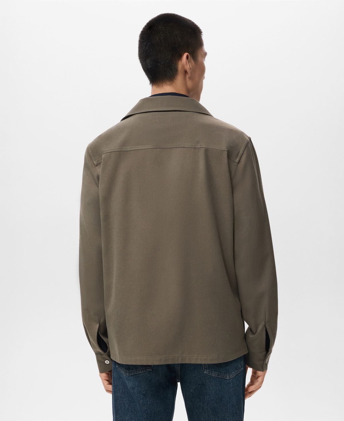 Mango Men's Regular-Fit Pocket Overshirt