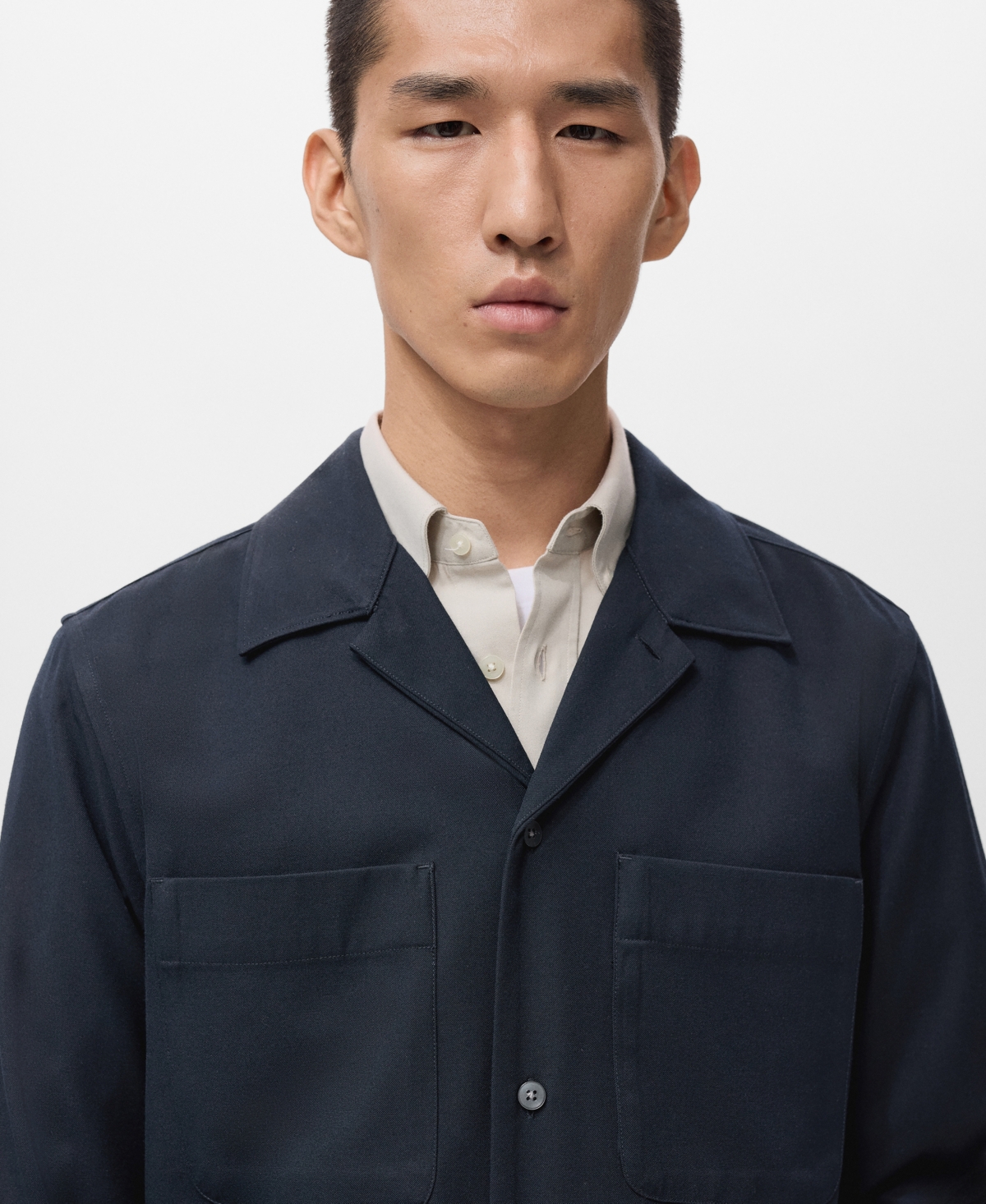 Mango Men's Regular-Fit Pocket Overshirt