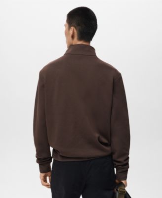 Men's Zipper Regular-Fit Cotton Sweatshirt