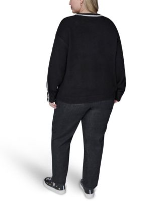 Women's Plus Size Crew Neck Pull-On Sweater