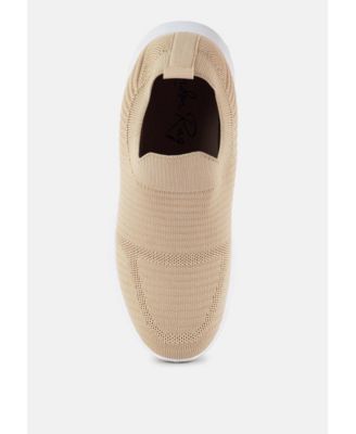 Womens jafna knitted slip on sneakers