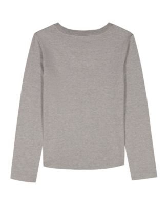 Girls' 7-16 Long-Sleeve High-Low Hem T-Shirt