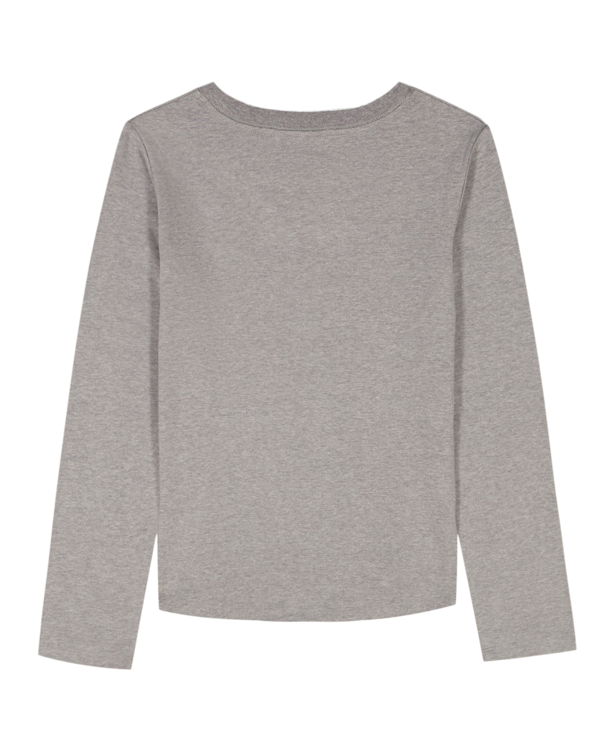 Calvin Klein Girls 7-16 Long-sleeve High-low Hem T-shirt In Gray