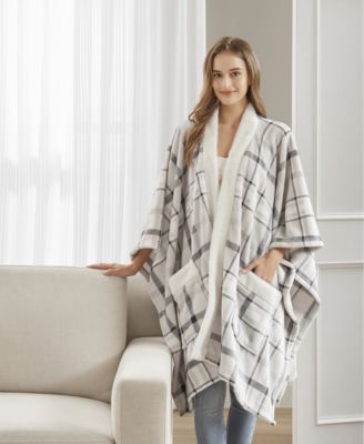 Cozy Plush Printed Wrap, 50" x 70", Exclusively at Macy’s