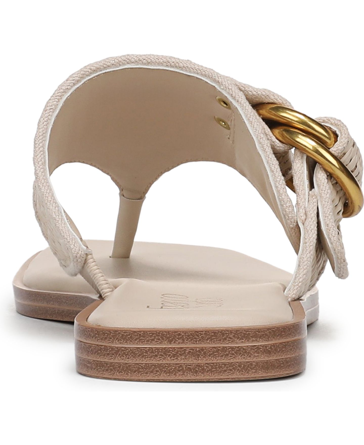 Женские сандалии Franco Sarto Mavie Open Toe Thong, цвет: Льняной белый — фото 3