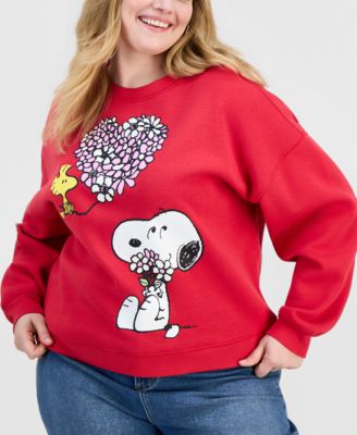 Trendy Plus Size Snoopy Valentine's Day Sweatshirt