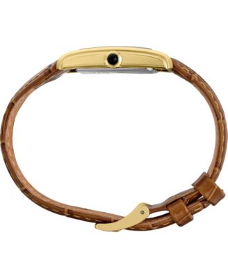 Women's Essentials Quartz Leather Strap Watch, 22.2mm