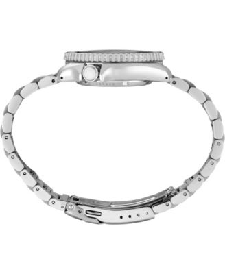 Men's 5 Sports Silver Stainless Steel Bracelet Watch, 42.5mm