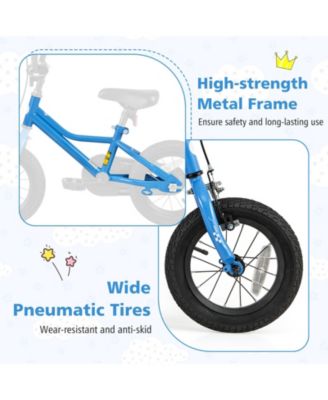 12 Inch Kids Bike Adjustable for 3-4 Years Old with Low-Step Frame