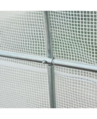 Walk-in Tunnel house, Roll Up Door, 15' x 7' x 7',