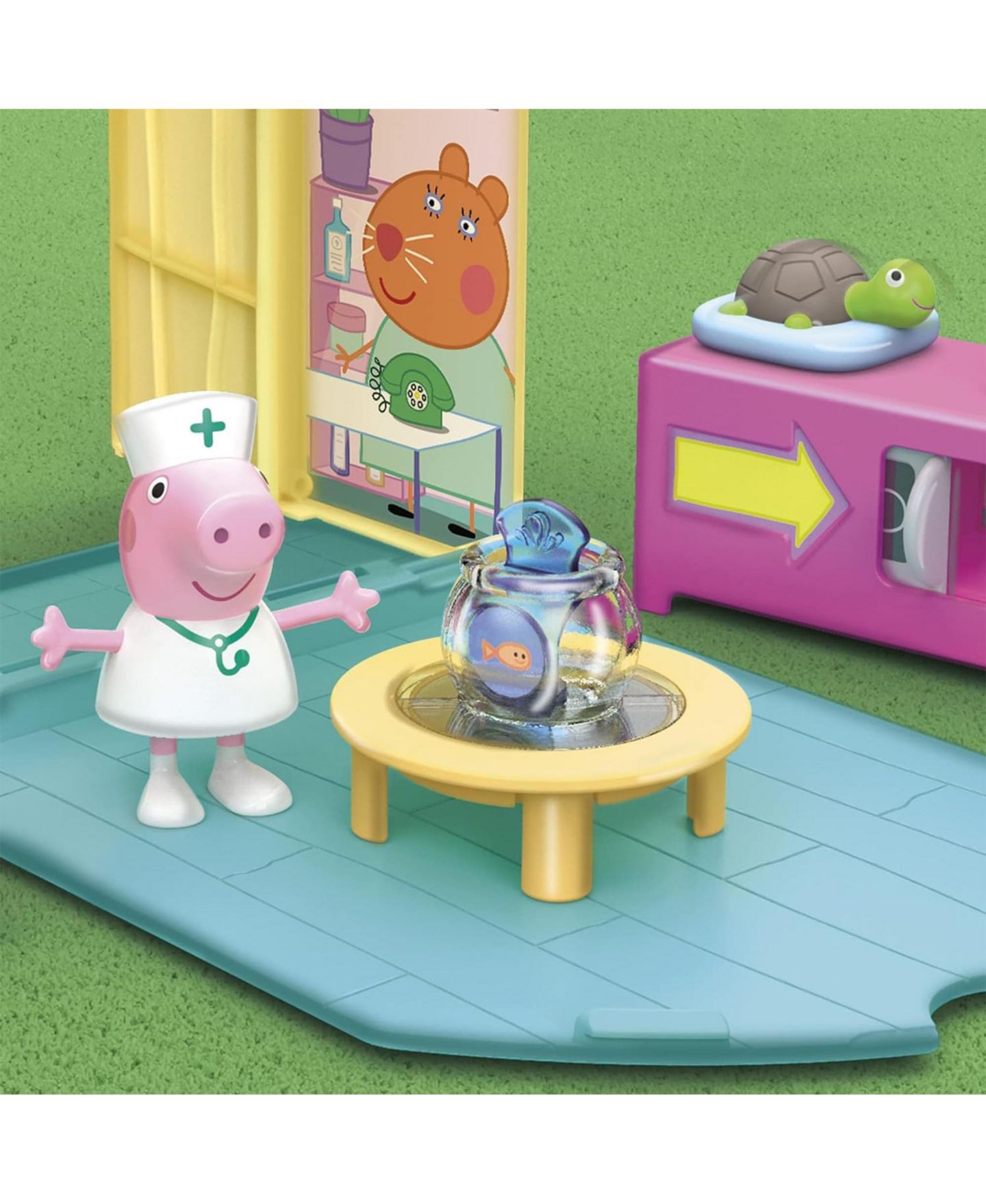 Детский игровой набор Hasbro Peppa Pig Visits the Vet Interactive 4-Piece Playset, Ages 3+, цвет: Жёлтый / Фиолетовый — фото 7