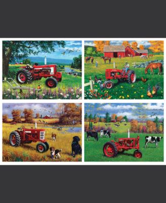 MasterPieces 500 Piece Jigsaw Puzzle for Adults - Farmall 4-Pack
