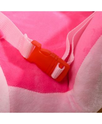 Kids Rocking Chair with Sound, Wood Base Seat, Safety Belt, Unicorn