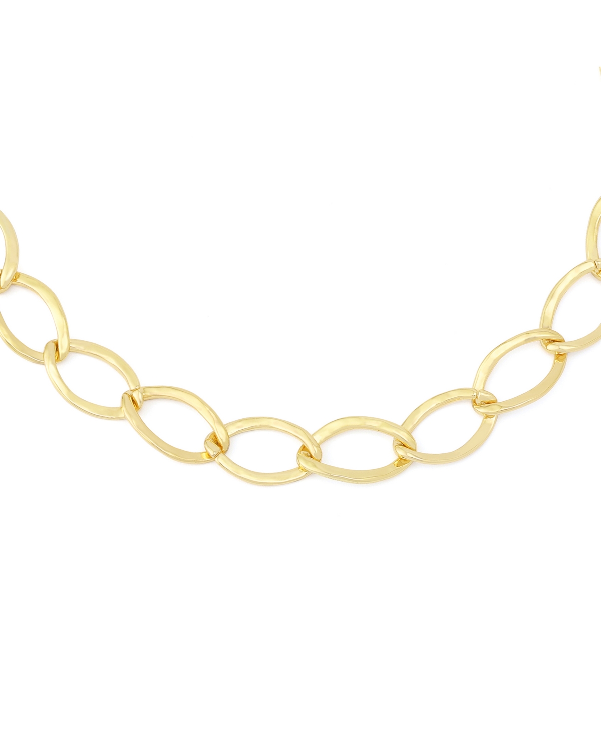 Robert Lee Morris Soho Gold Link Collar Necklace In Gold