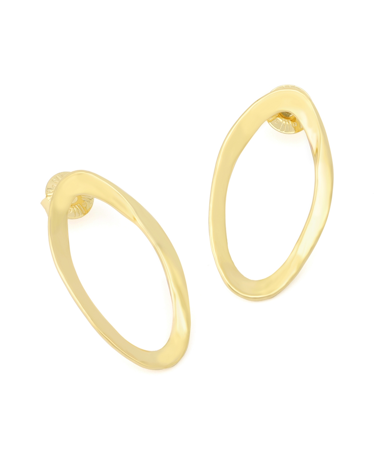 Robert Lee Morris Soho Gold Oval Link Post Earrings In Gold