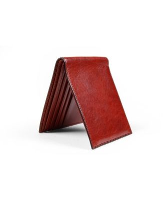 Men's Old Leather 8 Pocket Wallet RFID, Cognac