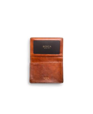 Men's Dolce Full Gusset 2 Pocket Card Case With ID, Amber