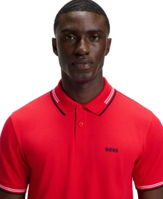 Men's Branding Stretch-Cotton Slim-Fit Polo Shirt