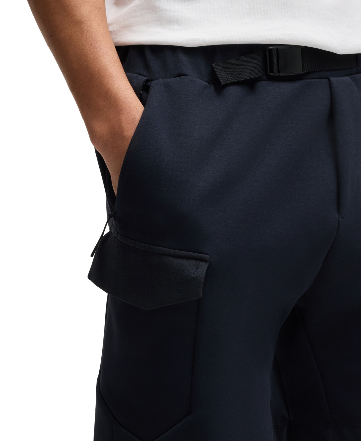 Boss by Hugo Men's Hopsack Panelling Super-Stretch Shorts