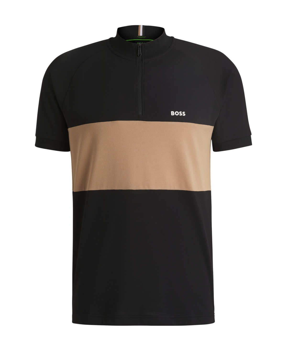 Boss by Hugo Men's Block Stripe Active Cotton-Blend Polo Shirt