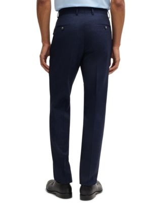 Men's Stretch Wool Regular-Fit Three-Piece Suit