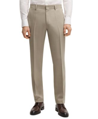 Men's Patterned Stretch Wool Slim-Fit Three-Piece Suit