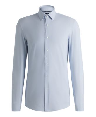 Men's Structured Performance Slim-Fit Dress Shirt