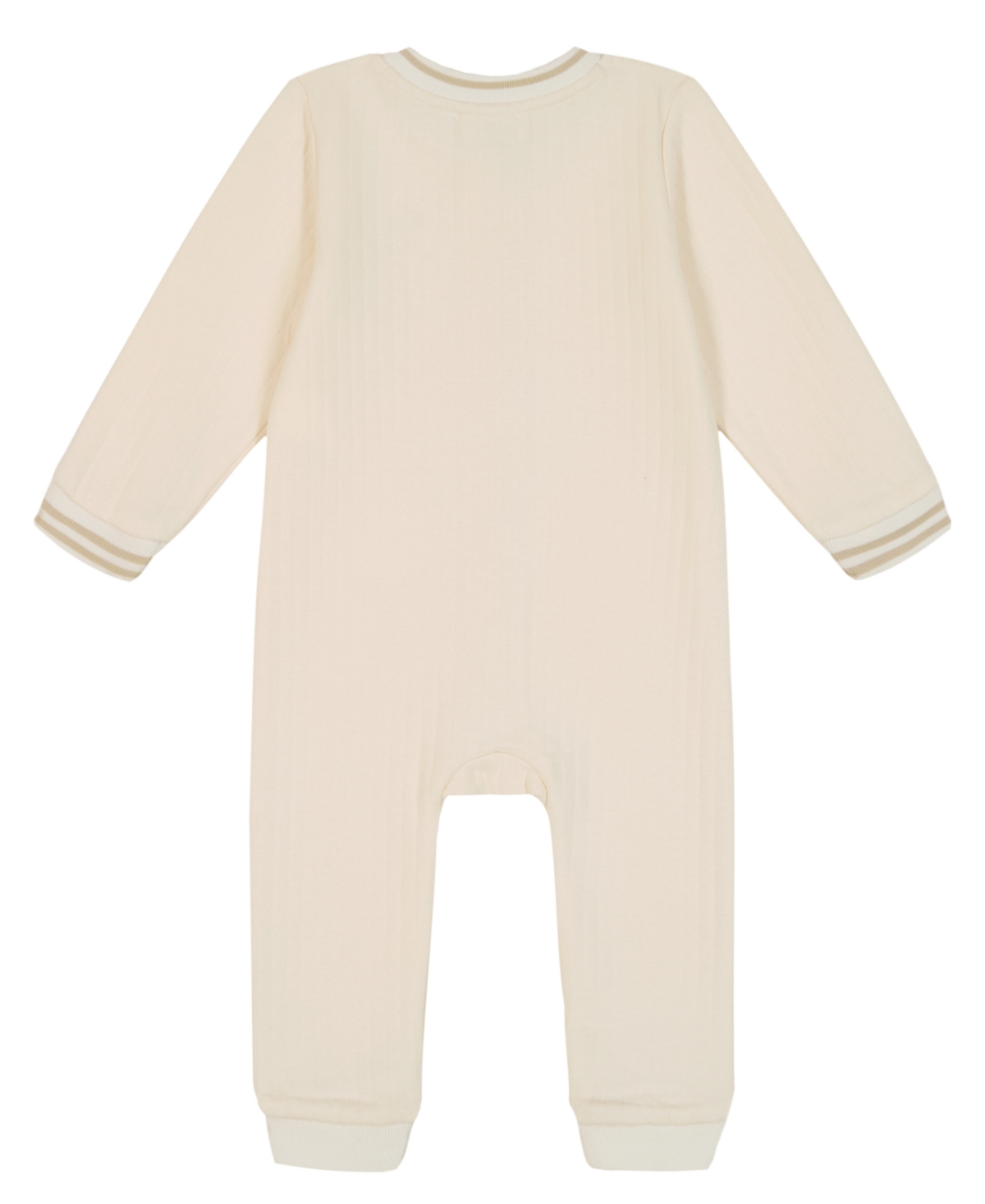 Calvin Klein Baby Boys Cable-knit Zip-front Coverall In Neutral