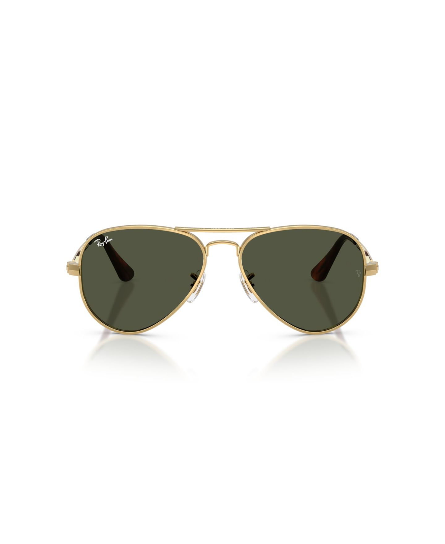 Солнцезащитные очки Ray-Ban Unisex Pilot Sunglasses, Aviator Max RB3925, цвет: Золотой / Зелёный — фото 6