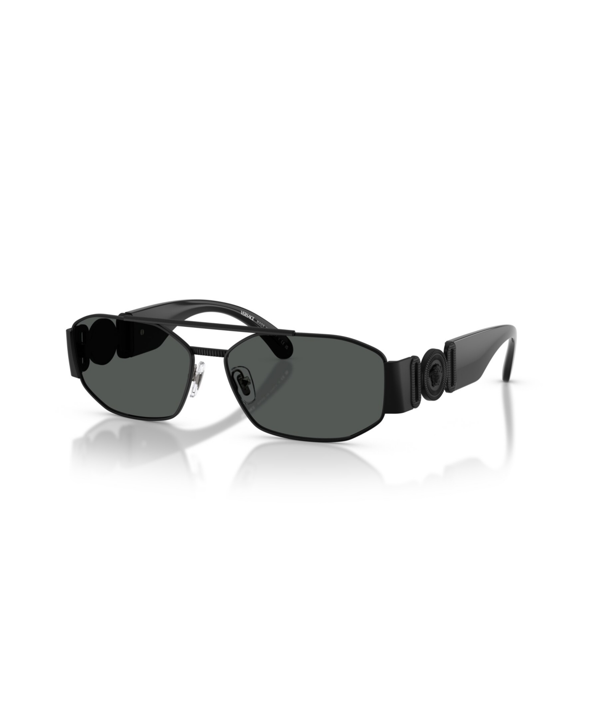 Versace Men's Geometric Sunglasses, Ve2287 In Black