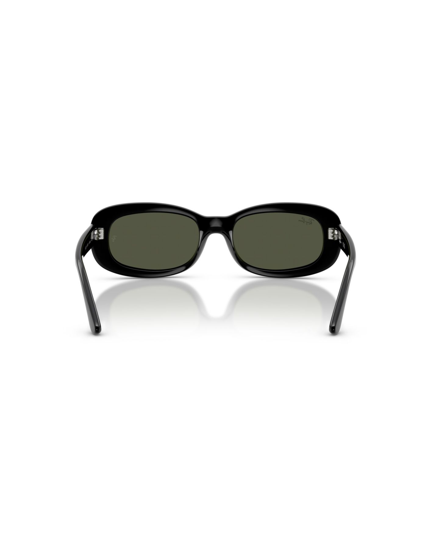 Женские солнцезащитные очки Ray-Ban Oval Sunglasses, RB2221, цвет: Чёрный / Зелёный — фото 4