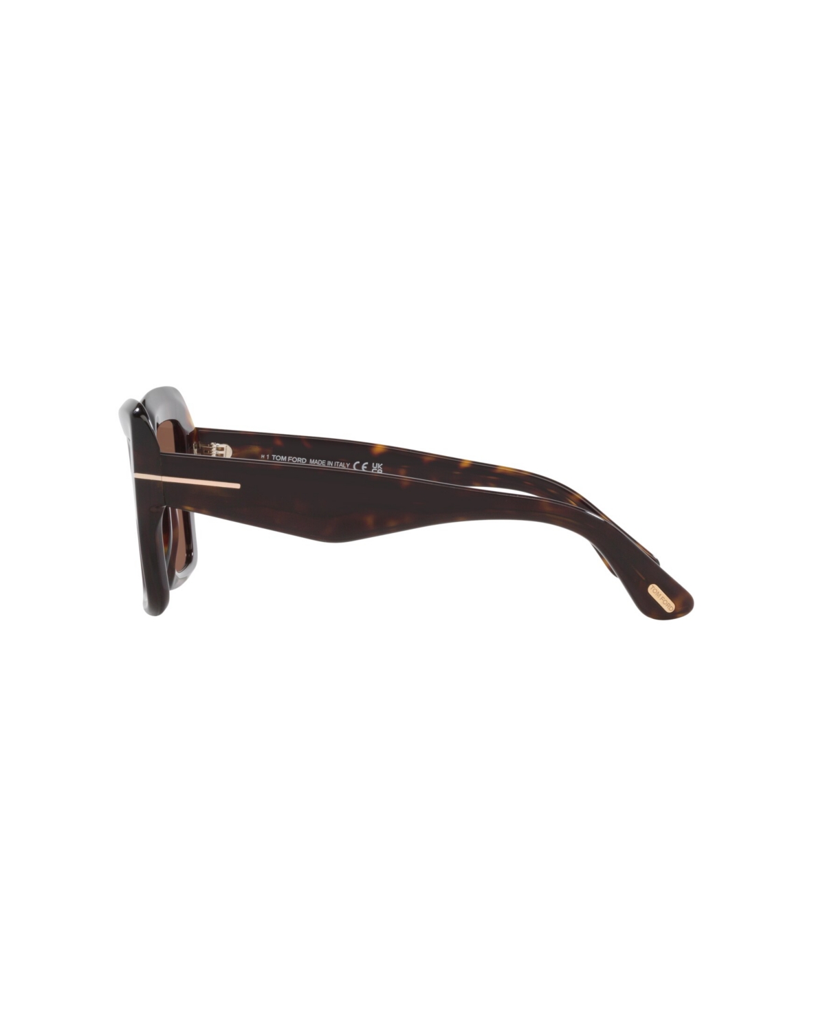 Tom Ford Womens Tr001880 Esme Square-frame Acetate Sunglasses In Brown