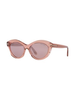 Tom Ford - Wipe clean Acetate Imported Frame Shape: Oval Frame Material: Acetate  Gender: Female Eye/Bridge/Temple Width: 55/16/140  Best for Face Shape: Oval  Case or microfiber pouch included