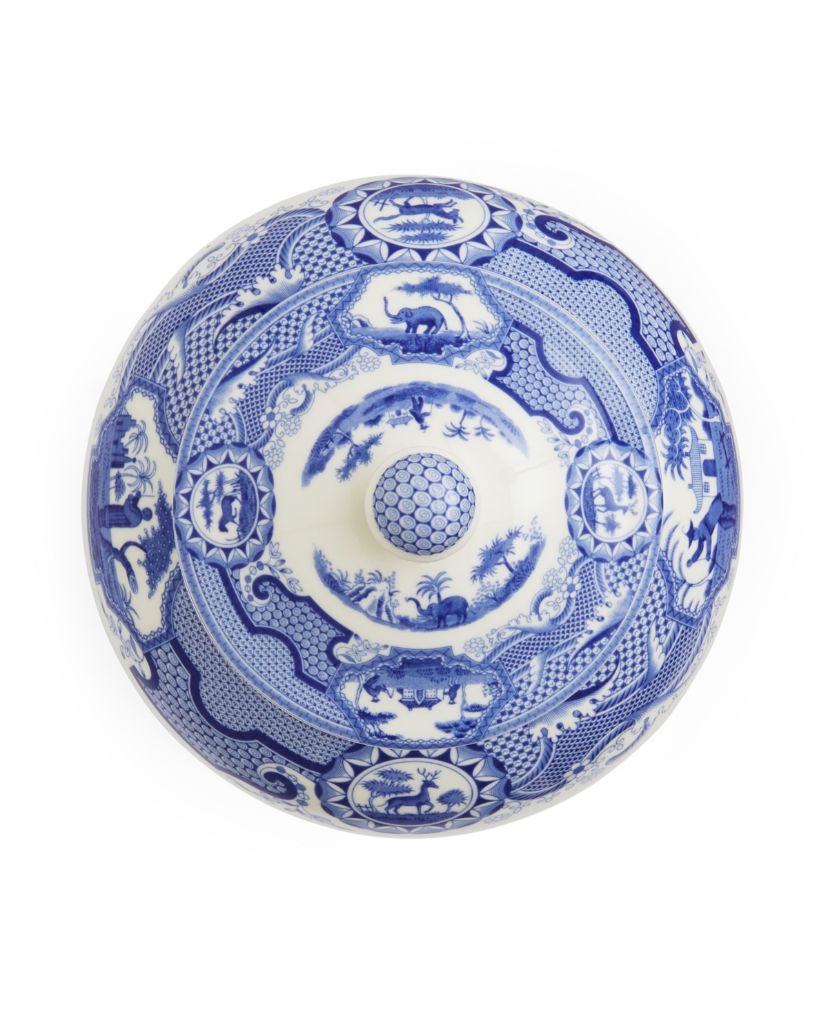 Spode Blue Room Gothic Castle Ginger Jar In Blue