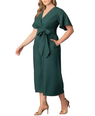 Plus Size Evelyn Cropped Wide Leg Jumpsuit