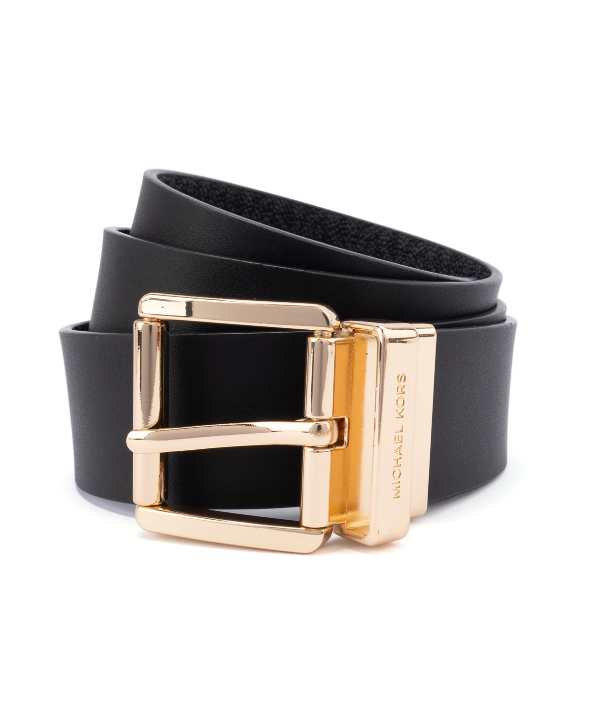Michael Kors Leather Reversible Belt, 38mm In Black