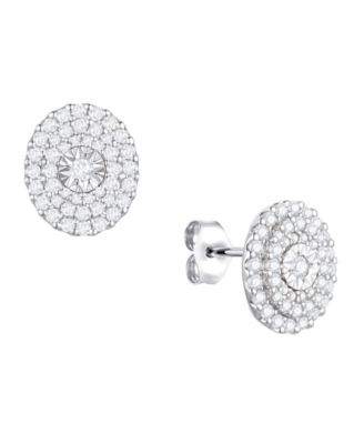 Diamond Earrings (1/2 ct. t.w.) in Sterling Silver