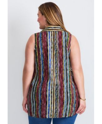 Women's Zip Neck Hi-Low Shirt