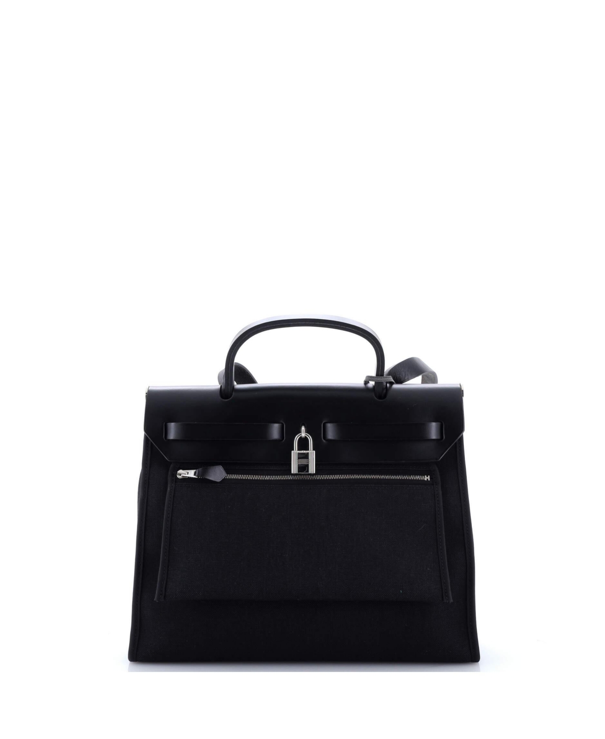 Pre-Owned Hermes Pm Herbag Toile and Leather