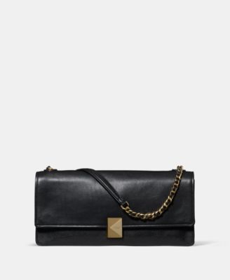 Deco Medium Fine Grain Leather Soft Shoulder Bag