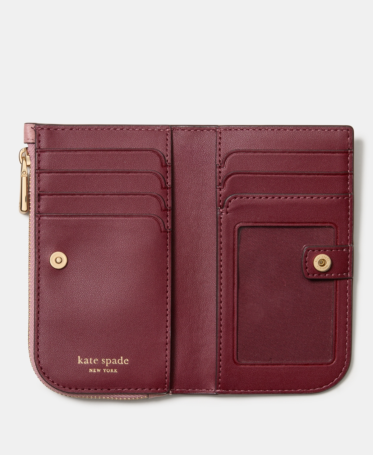 kate spade new york Devin Pebbled Leather Slim Bifold Wallet